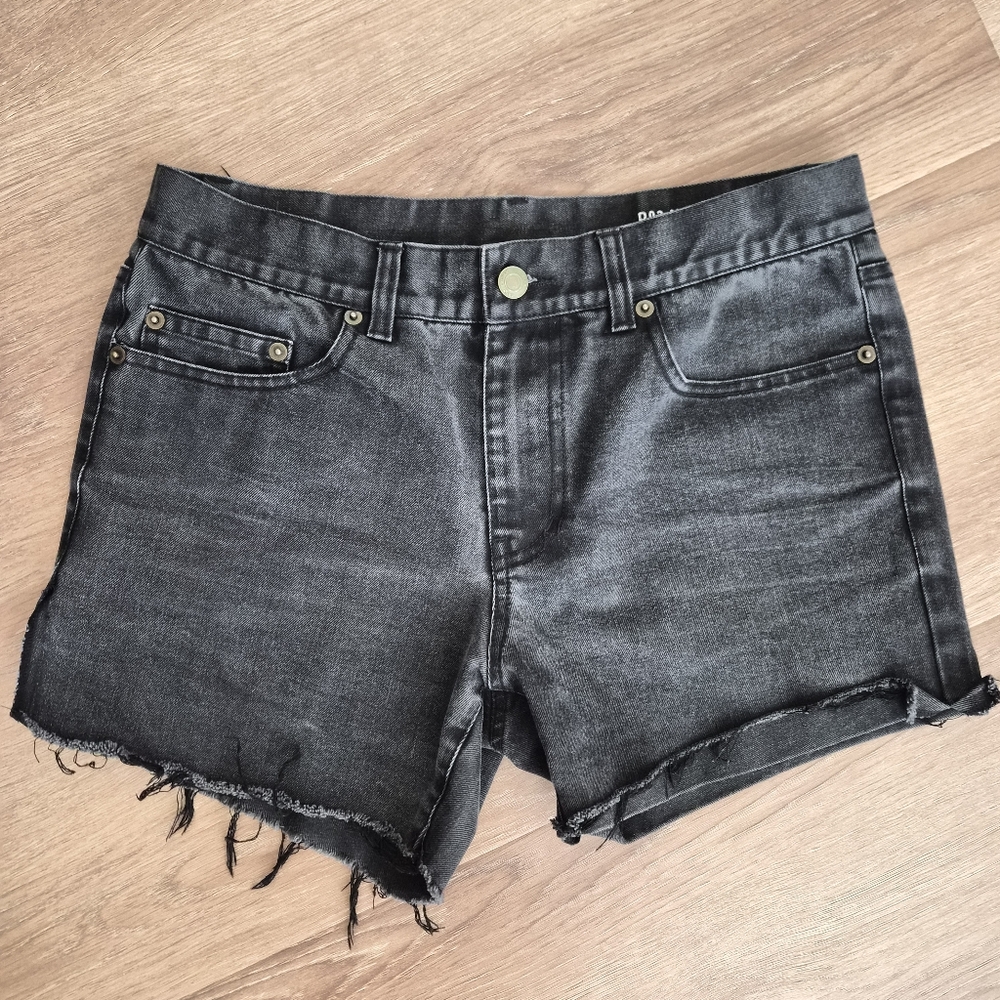 Saint Laurent Charcoal Jean Shorts 28